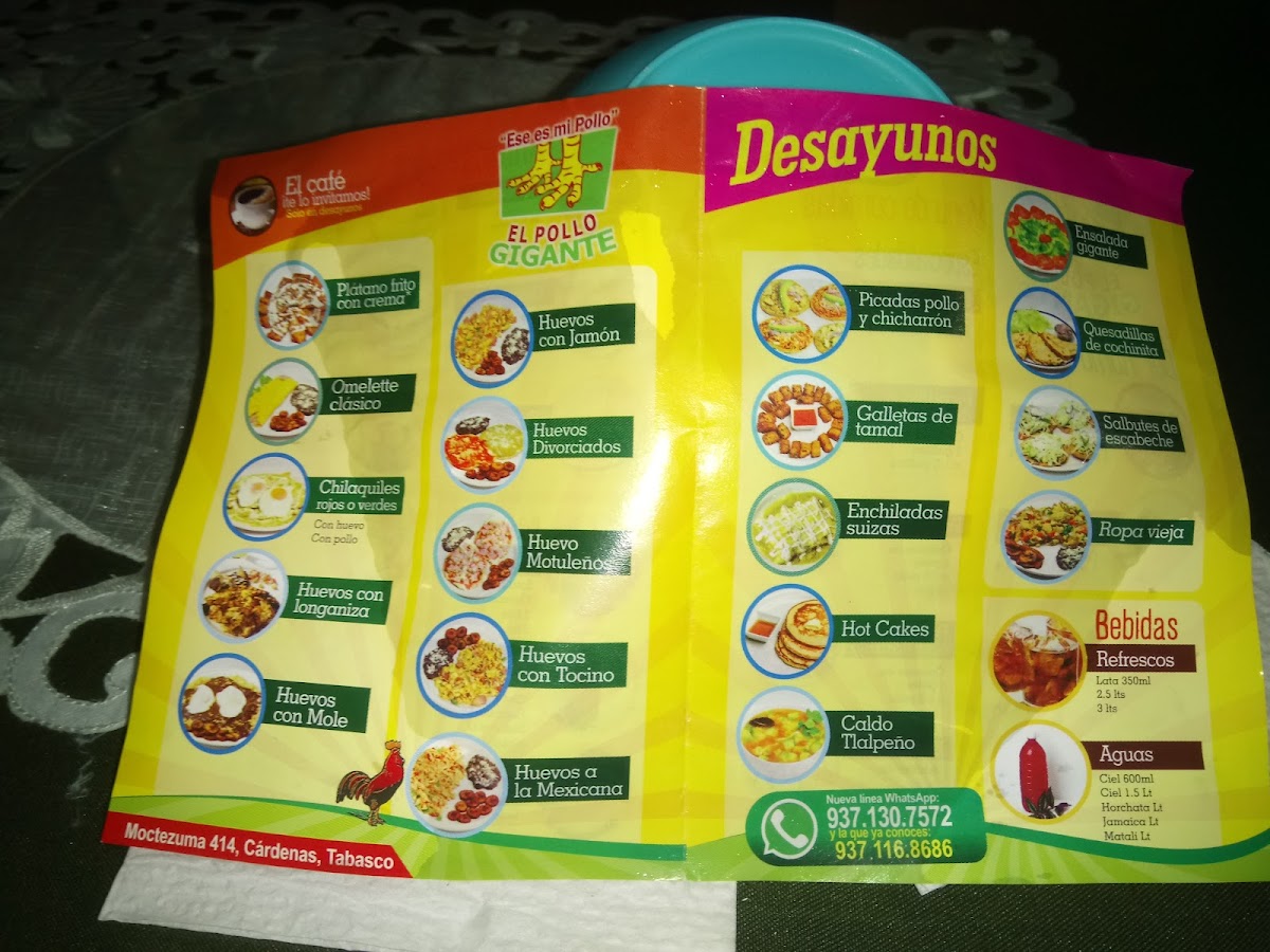 El Pollo Gigante Comalcalco Menu - Image 5